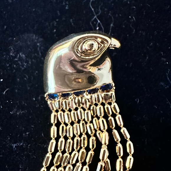 Egyptian Revival Modern Pharaoh Dangle Earrings - Picture 2 of 4